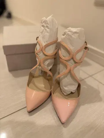 JIMMY CHOO 지미추 핑크 스틸레토 하이힐