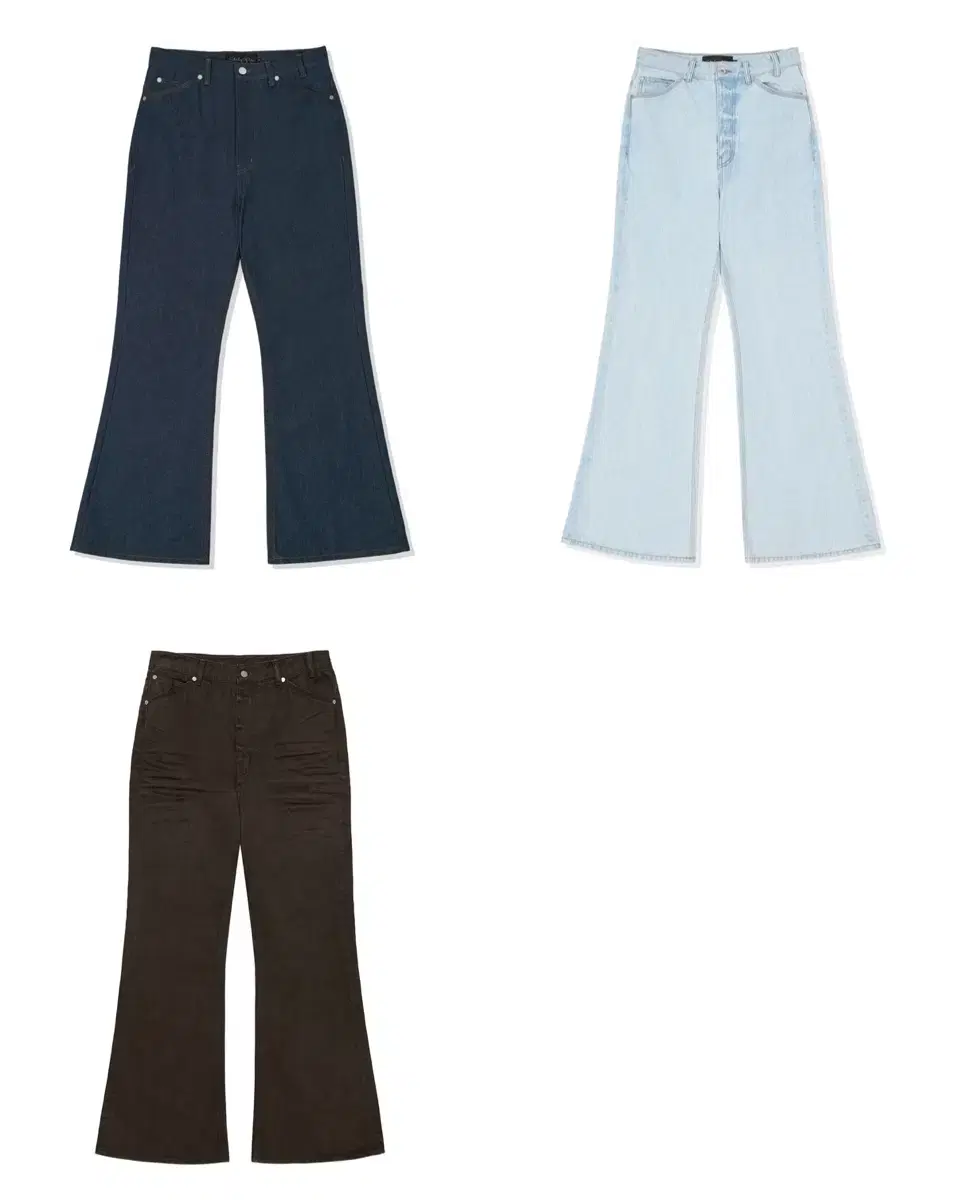 Stu Flare Denim Pants, Size S