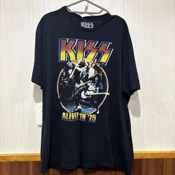 KISS 남성용 티셔츠 밴 티셔츠