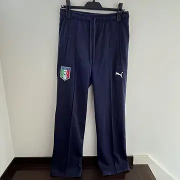 새상품급 여성용 Puma 이탈리아 대표 팬츠 네이비 바지