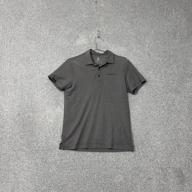 Blackyak Gray Logo Functional Short Sleeve Kara T-Shirt 95
