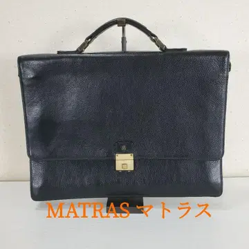 MATRAS 매트라스 천연 가죽/소가죽 비즈니스 백 브리프 케이스 블랙