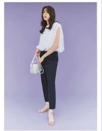 쓰리 스퀘어 슬림 레그 스트레치 팬츠