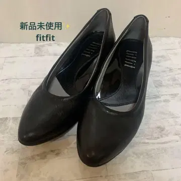 미사용 새상품 fitfit 포인트 펌프스 펌프스 블랙 22.5