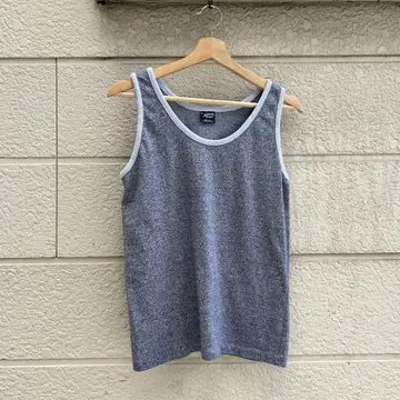 80s 90s USA제 나뭇결 네이비 탱크탑 M 사이즈 빈티지