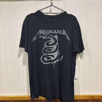 Metallica 티셔츠 블랙 밴 티셔츠