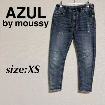 AZULbymoussy 아줄 데님 조거 팬츠 데님 팬츠