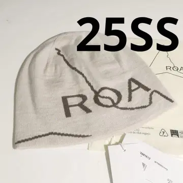 25ss ROA Beanie logo 로아 비니 IVORY