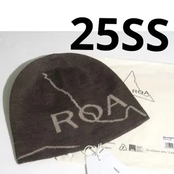 25ss ROA Beanie logo 로아 비니 DARK BROWN