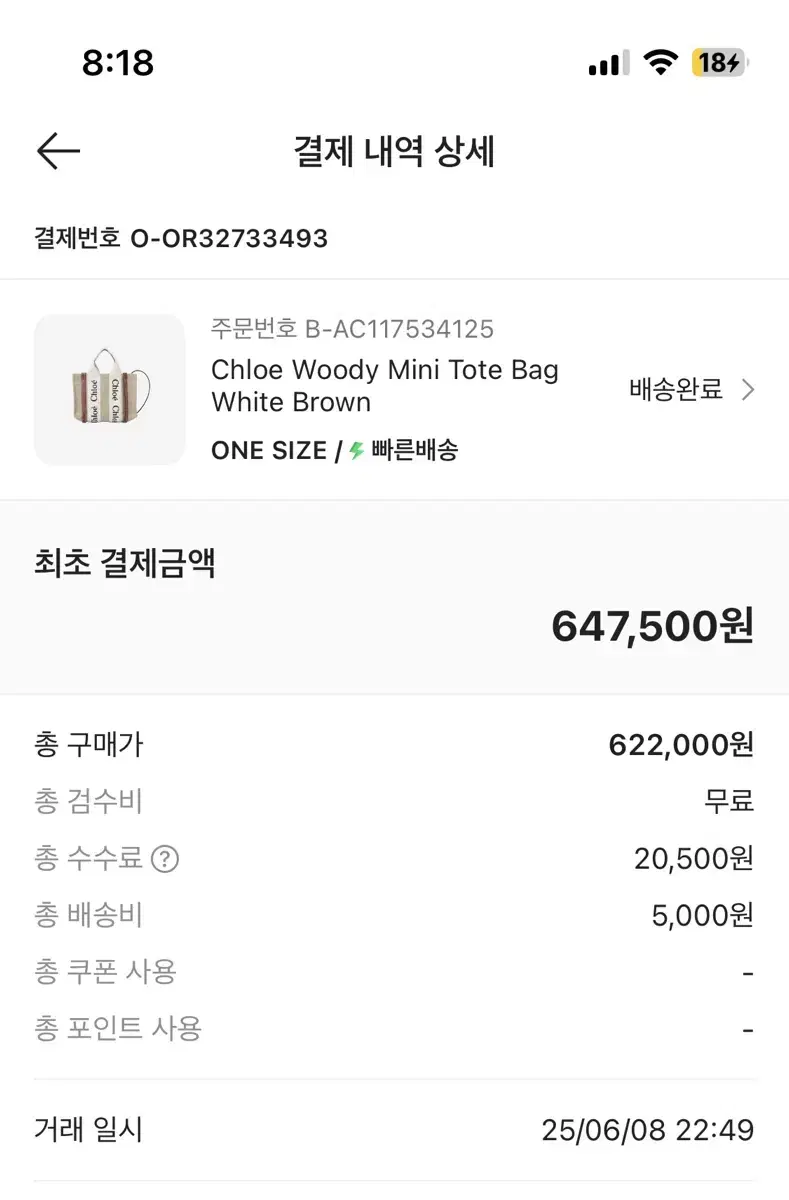 Chloe Woody Mini Tote Bag White Brown New