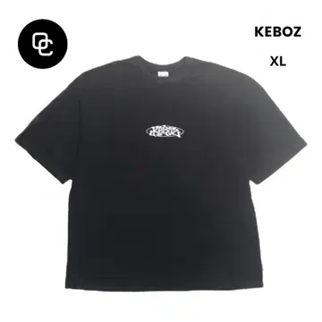 KEBOZ 케보즈 그래피티 로고 자수 티셔츠 네이비 XL