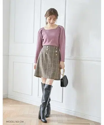 tocco closet 사다리꼴 미니 스커트