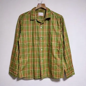 60s 타운 크라프트 오픈 카라 셔츠 빈티지
