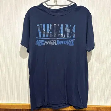 NIRVANA never mind 티셔츠 밴 티셔츠