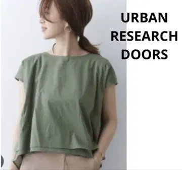 URBAN RESEARCH DOORS 코튼 보일 A 라인 블라우스