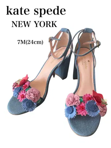 kate spade new york 플라워 데님 샌들 새상품급