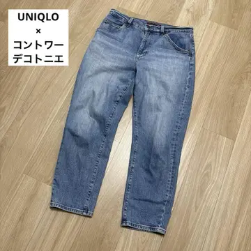 유니클로 데님 콩트와르 데코토니에 XL 슬라우치 청바지