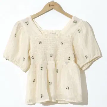 flower tiny bouquet blouse 타이니 부케 블라우스