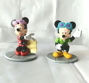 DISNEY 미키 & 미니 마우스 피규어 빈티지 아프로즈 사