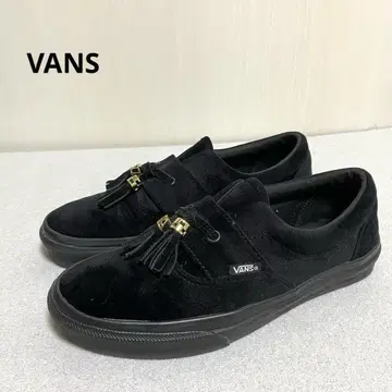 VANS 반스 엘라 태슬 스니커즈 블랙 23cm 벨로아