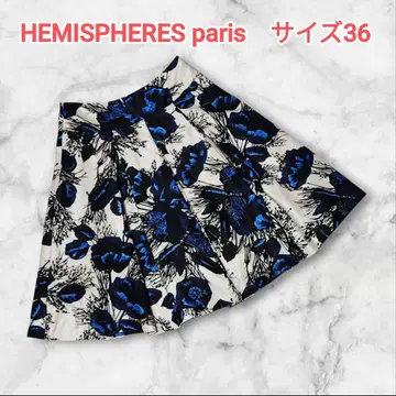 HEMISPHERES 꽃무늬 플레어 스커트 사이즈 36