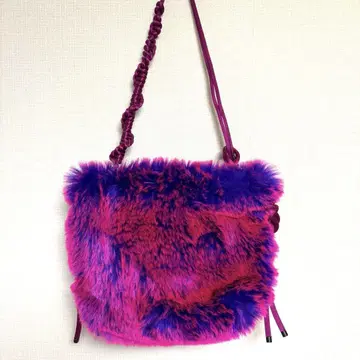 Dries Van Noten 19aw 퍼 핸드백 핑크