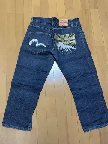 evisu 데님 일장기 후지산 일본풍 디자인