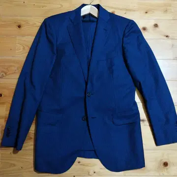 빔즈 네이비 스트라이프 비즈니스 정장 Size 48