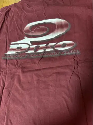 90sPIKO 피코 티셔츠 L 사이즈 (첫 번째 사진 백 프린트)