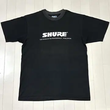 90s USA제 SHURE 슈어 빈티지 티셔츠 블랙 L 기업 T