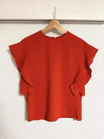 Spick&Span 슬리브리스 블라우스 레드 탑 FREE