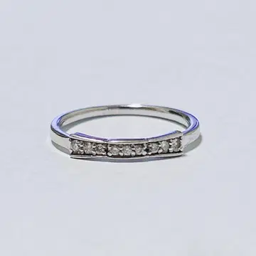 K10WG 다이아몬드 반지 화이트 골드 0.09ct 9호