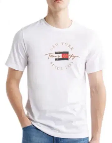 새상품 Tommy Hilfiger 타미힐피거 남성용 로고 티셔츠