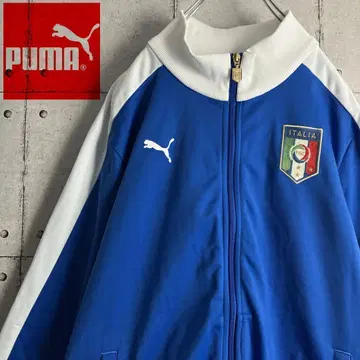 푸마 PUMA 트랙 자켓 이탈리아 대표 자수 로고 아줄리 와펜