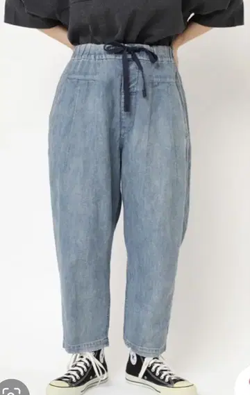 URCH RNA R4296 면 린넨 데님 PJ'S 크롭