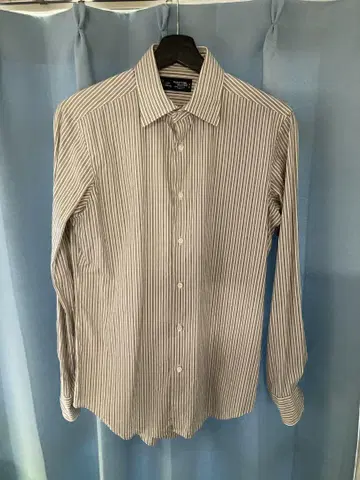 Maker's Shirt 가마쿠라 브라운 스트라이프 셔츠 38-85