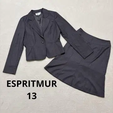 ESPRITMUR 그레이 정장 세트 자켓 스커트 사이즈 13