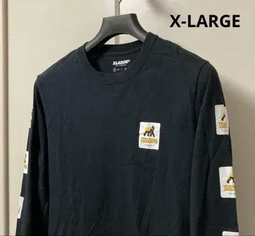 X-LARGE 엑스라지 박스 프린트 암 로고 롱 T 남성용 S