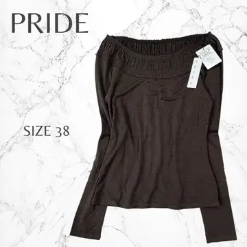 프라이드 택 포함 성숙 캐주얼 개더 넥 깔끔한 긴팔 M 상당