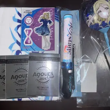 Aqours Finale 타월 블레이드 아크릴 스탠드 브로마이드 벌룬