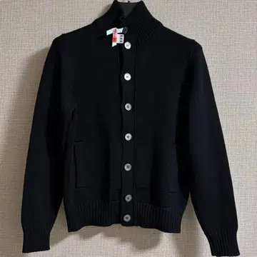 새상품급 ZANONE CHIOTO 니트 가디건 46 블랙