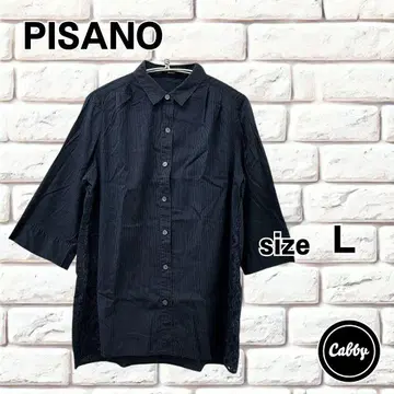 PISANO 피사노 튜닉 블라우스 스트라이프 7부 소매