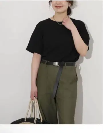 포코 자카드 티셔츠