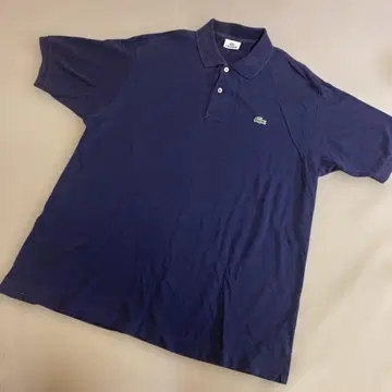 LACOSTE L1212X 네이비 피케 셔츠 사이즈 7 일본제