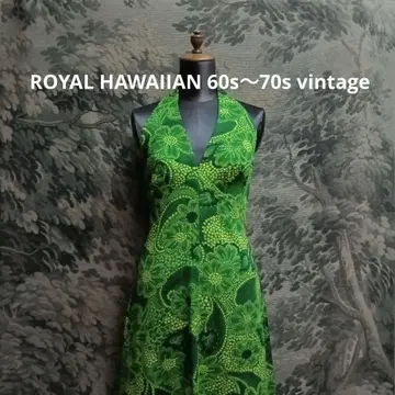 ROYAL HAWAIIAN 튜브탑 꽃무늬 60~70년대 원피스