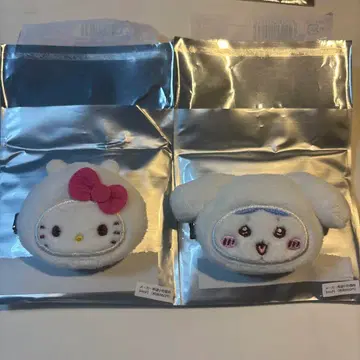 치이카와 X 산리오 시크릿 헤어 클립 헬로키티 치이카와 시나모롤