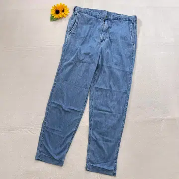 무인양품 [M] 여성용 이지 팬츠 스트레이트 팬츠 무지 넉넉한 핏 성인용