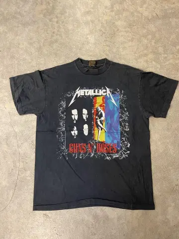 Metallica & Guns N' Roses 티셔츠 L 블랙