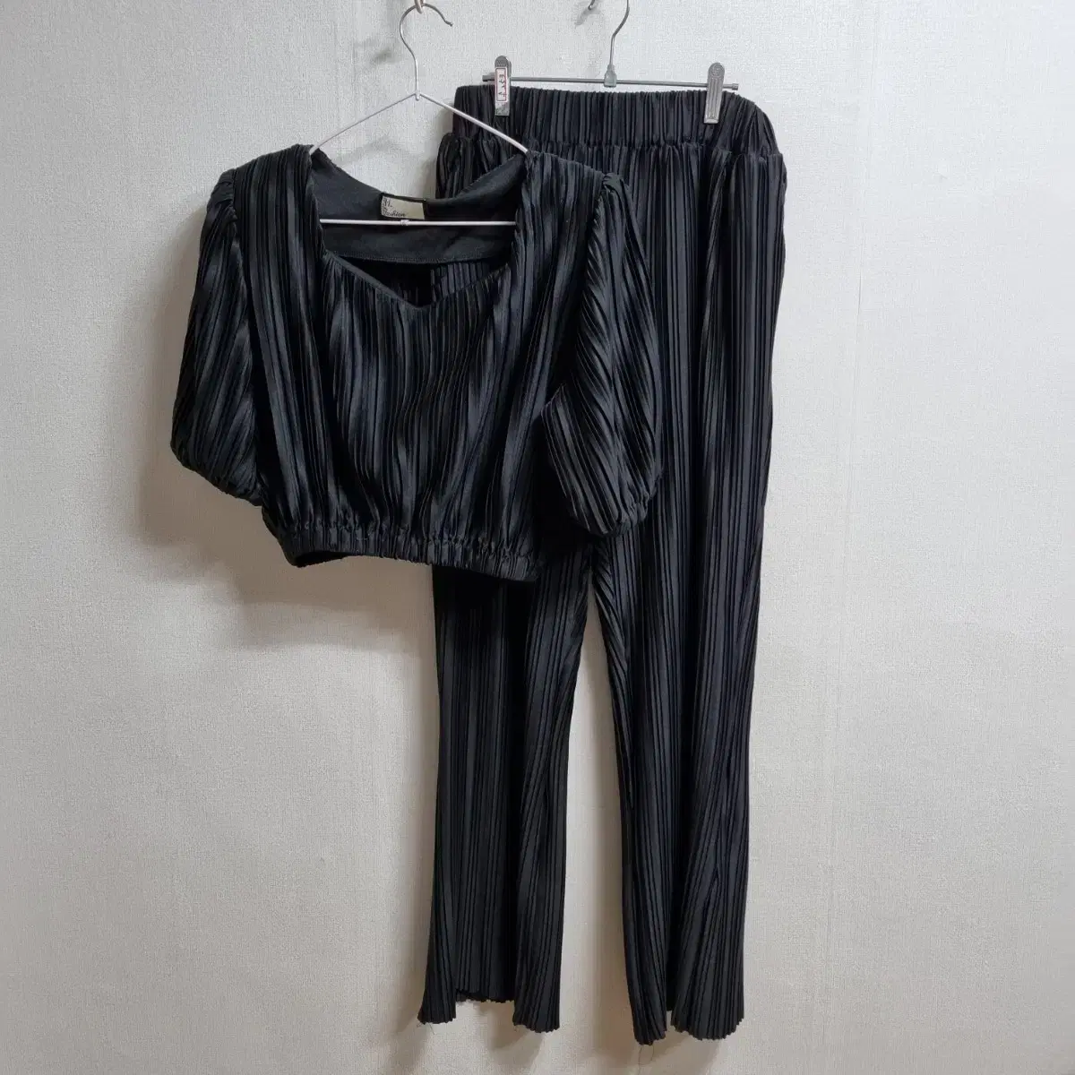 f253 Women's Spring and Autumn Pleated Set