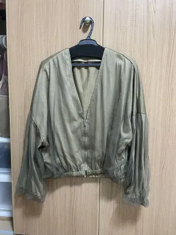 tomorrowland 블루종 카키 M 튤 포함